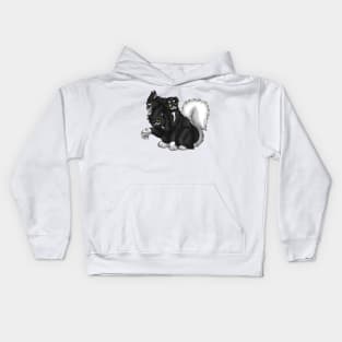 CerPURRus: Tuxedo Bicolor Kids Hoodie